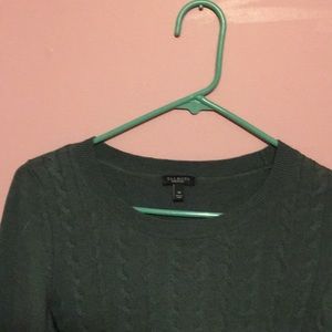 Dark green crew neck sweater